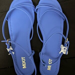 Mixit Women's Strappy Blue Sandals